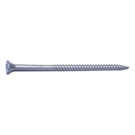 Midwest Fastener Deck Screw, #10 x 4 in, Steel, Flat Head, Phillips Drive, 10 PK 30567